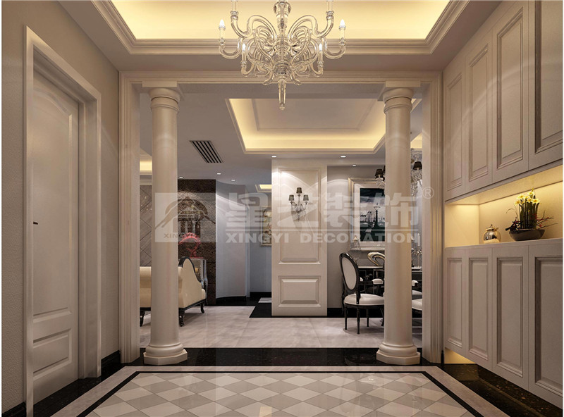 海華東盟公館160平玄關裝修效果圖