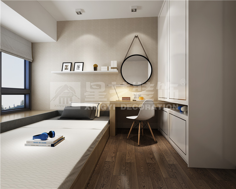 華發(fā)國賓壹號(hào)98平次臥裝修效果圖