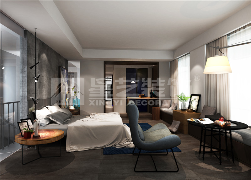 金源一品550平現(xiàn)代簡約臥室裝修設(shè)計(jì)效果圖