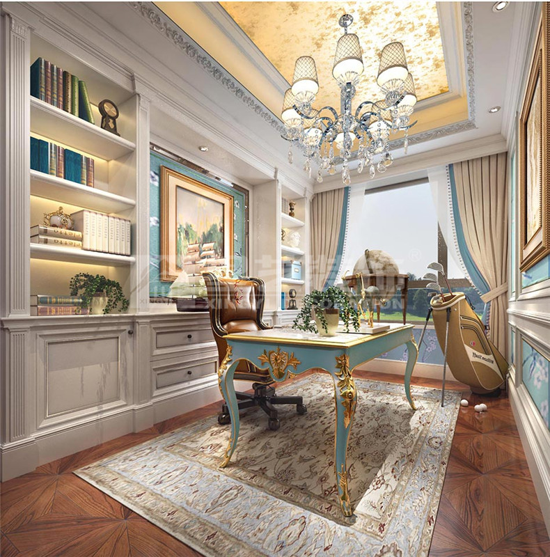 盛科城138平書(shū)房裝修效果圖