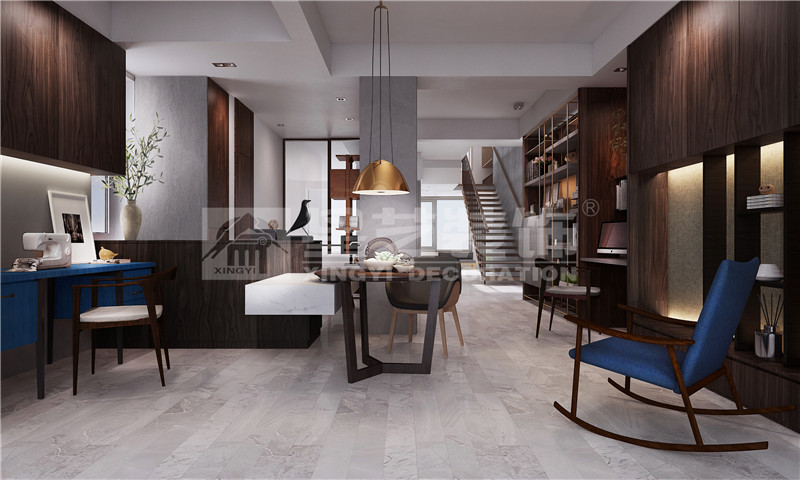 金源一品550平現(xiàn)代簡約書房裝修設(shè)計(jì)效果圖