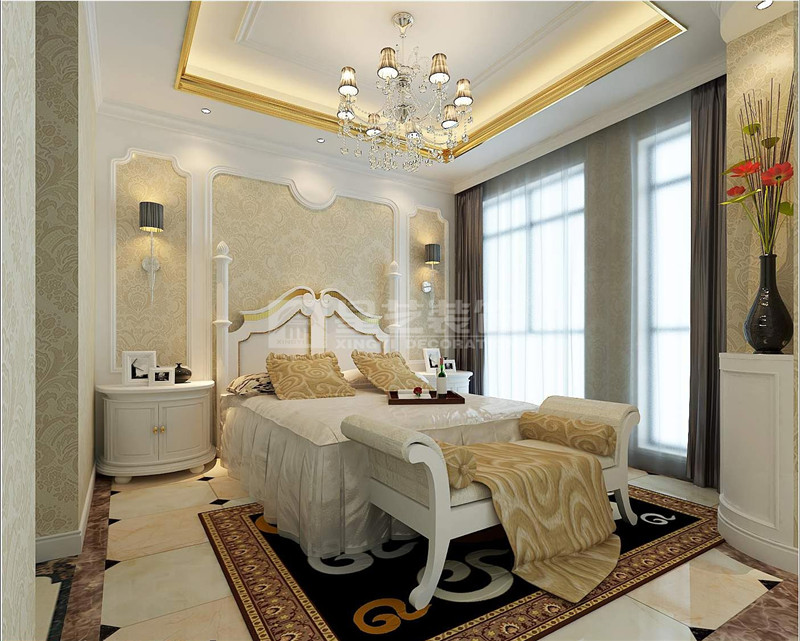 榮和大地320平歐式風格兒童房裝修效果圖