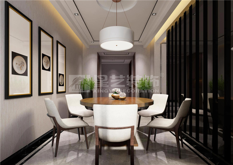 龍基傳媒星城179平現代簡約餐廳裝修效果圖