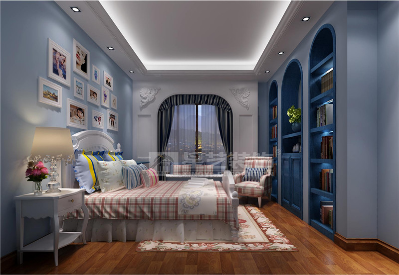 翡翠園205平新中式風格兒童房裝修效果圖