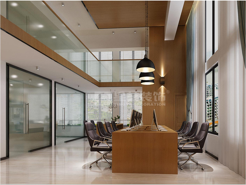 青秀萬(wàn)達(dá)銀座300平辦公室辦公區(qū)裝修設(shè)計(jì)效果圖