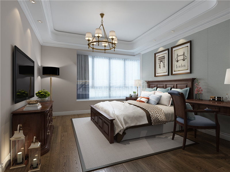 華潤二十四城120平臥室裝修效果圖