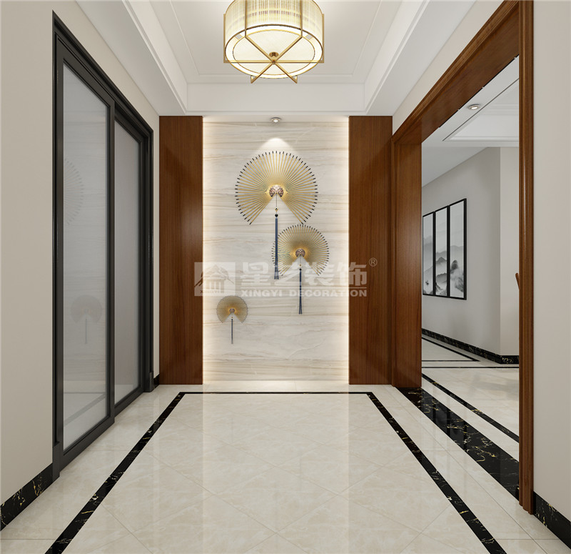 華發(fā)國賓壹號(hào)170平玄關(guān)裝修效果圖