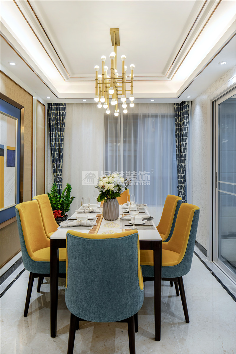 榮和悅瀾山109平餐廳裝修實景圖