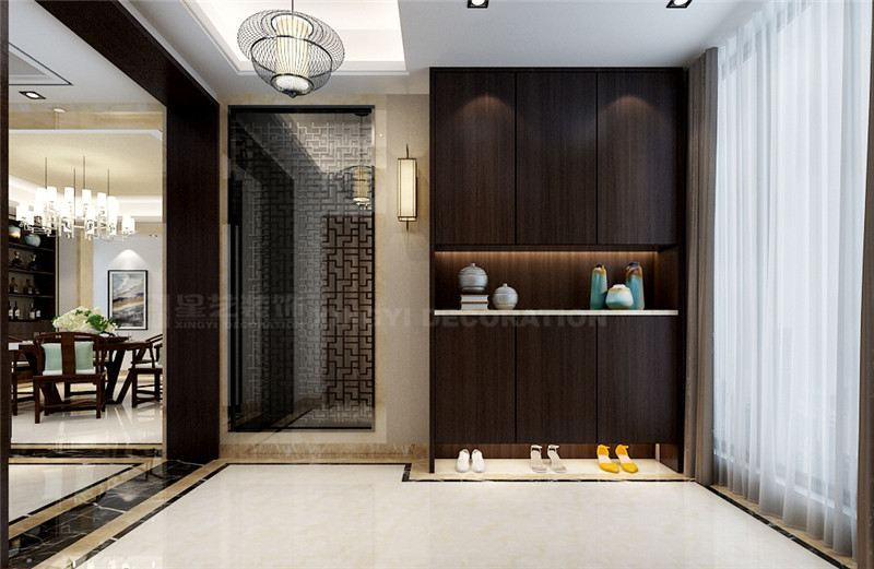 文萊園190平入戶(hù)玄關(guān)裝修效果圖