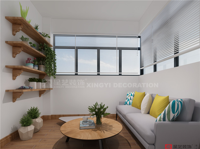 榮和千千樹(shù)109平多功能室裝修效果圖