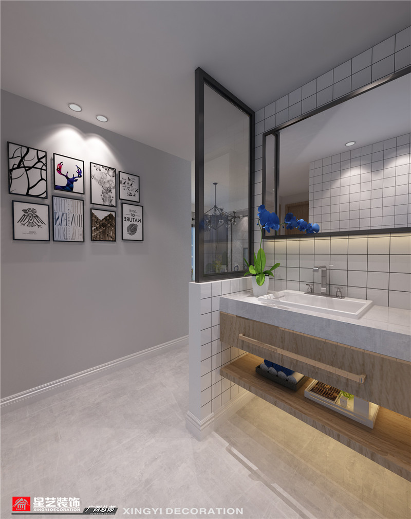 萬達(dá)茂140平過道裝修效果圖