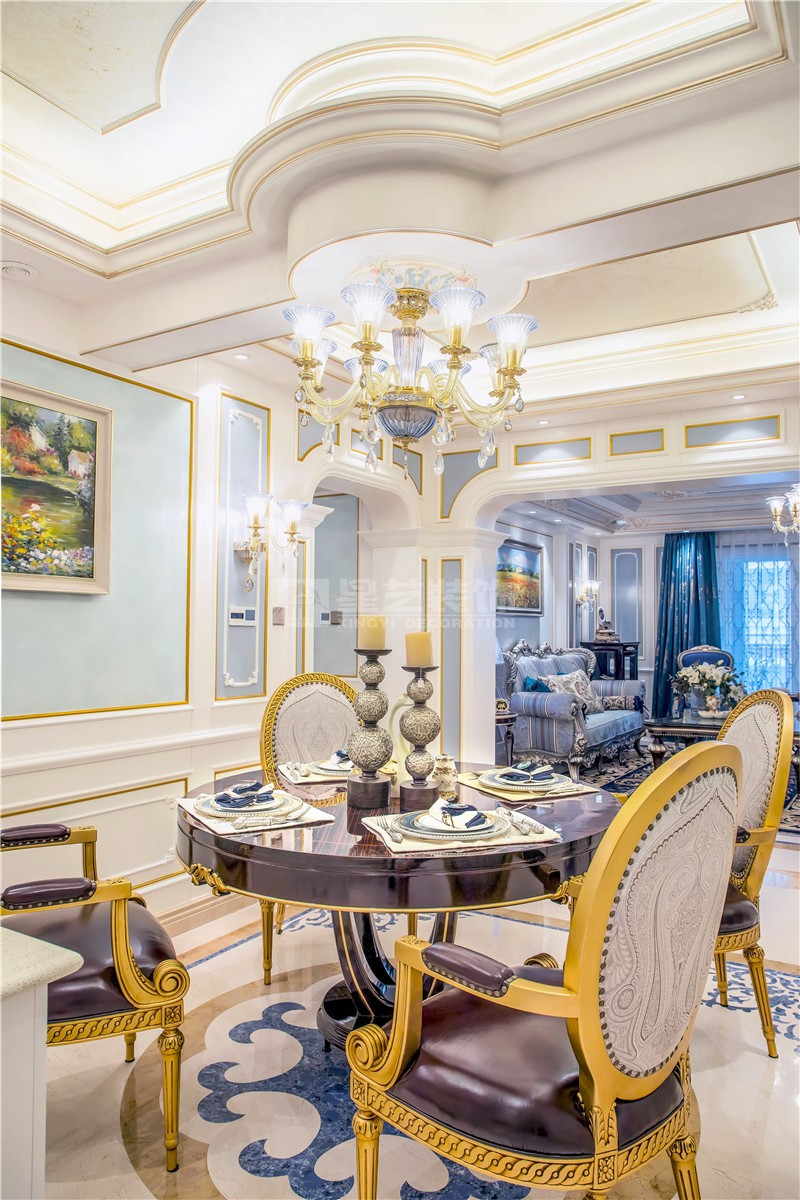 翡翠灣180平餐廳裝修實景圖