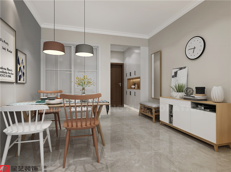 華潤二十四城 88平餐廳裝修效果圖