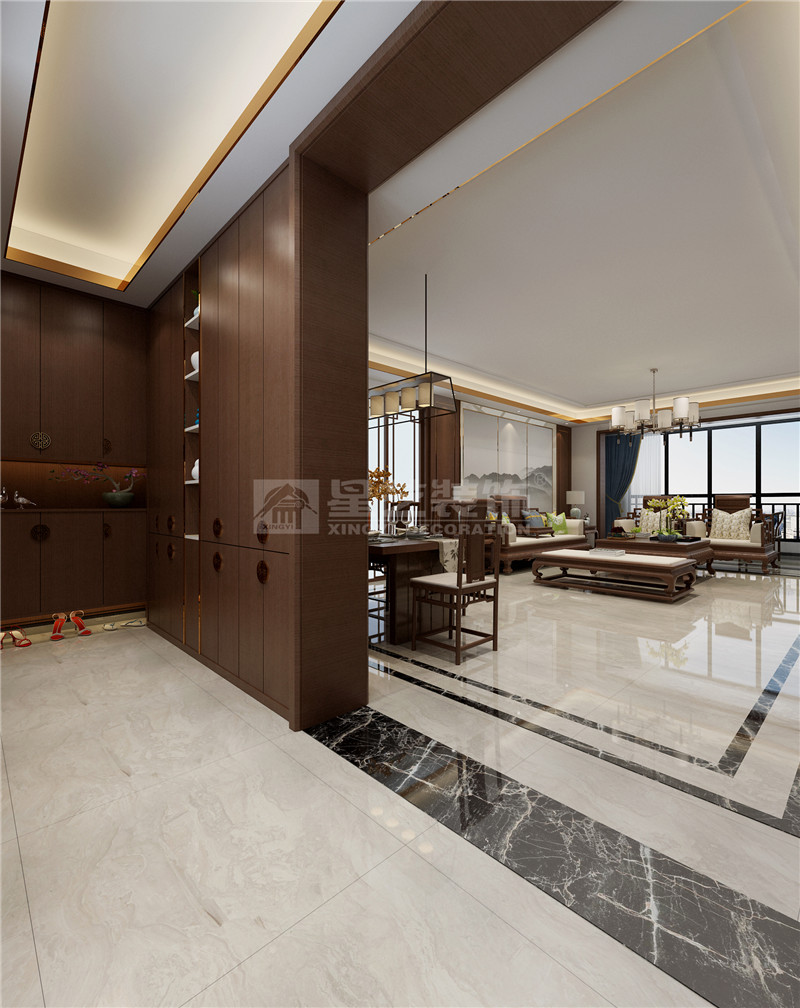 廣源國(guó)際180平入戶裝修效果圖