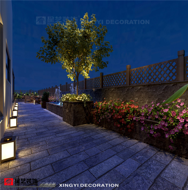 龍胤花園別墅 450平陽(yáng)臺(tái)裝修效果圖