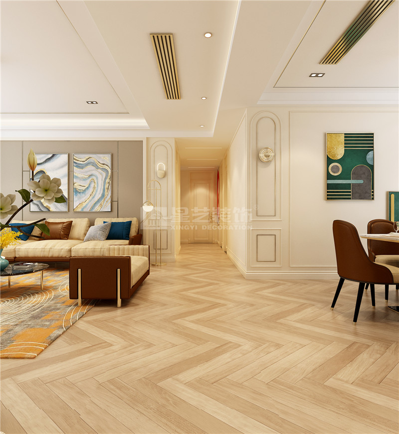 廣源大都會(huì)190平過(guò)道裝修效果圖