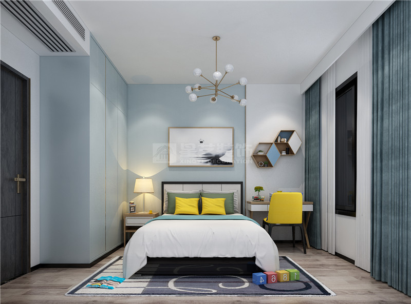 華發(fā)國(guó)賓壹號(hào)  140平兒童房裝修效果圖