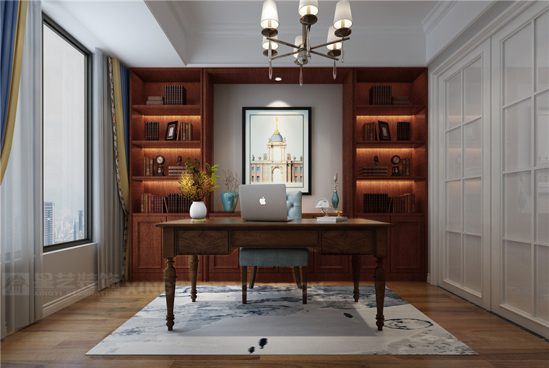 美泉1612 139平書房裝修效果圖