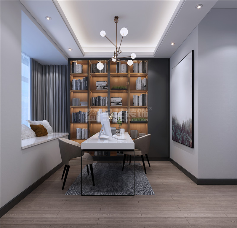 嘉和城溫莎堡 180平書(shū)房裝修效果圖