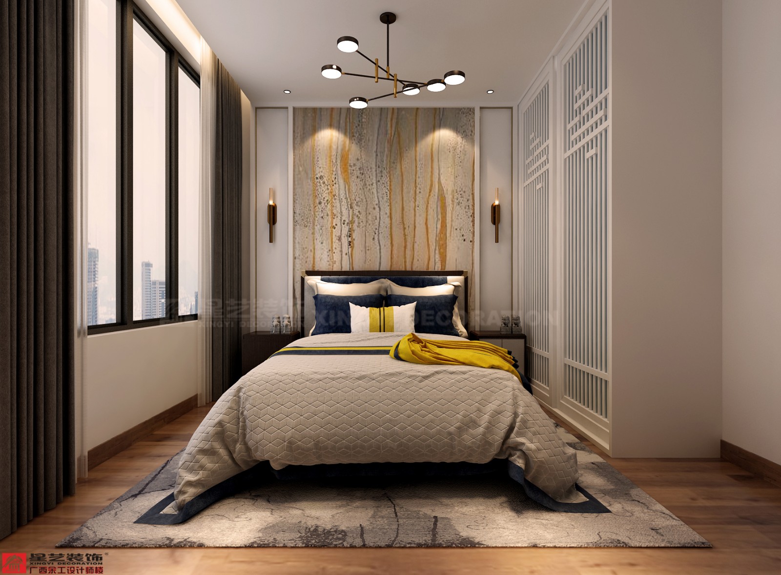 合景天峻 300平臥室裝修效果圖