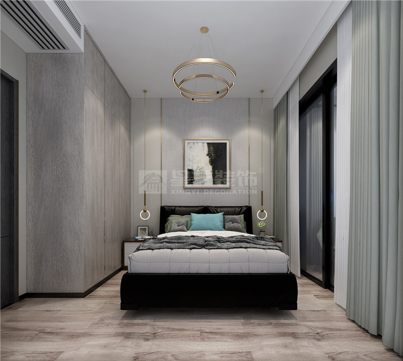 華發(fā)國(guó)賓壹號(hào)  140平次臥裝修效果圖