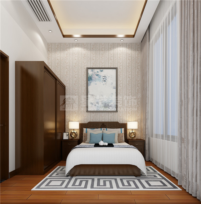 合景天俊260平一樓長(zhǎng)輩房裝修效果圖