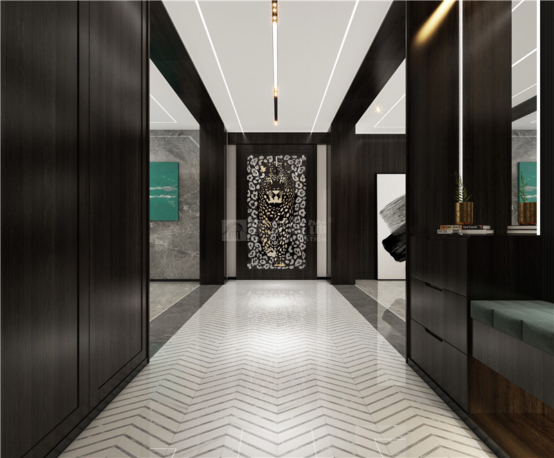 萬(wàn)達(dá)公館 300平玄關(guān)裝修效果圖