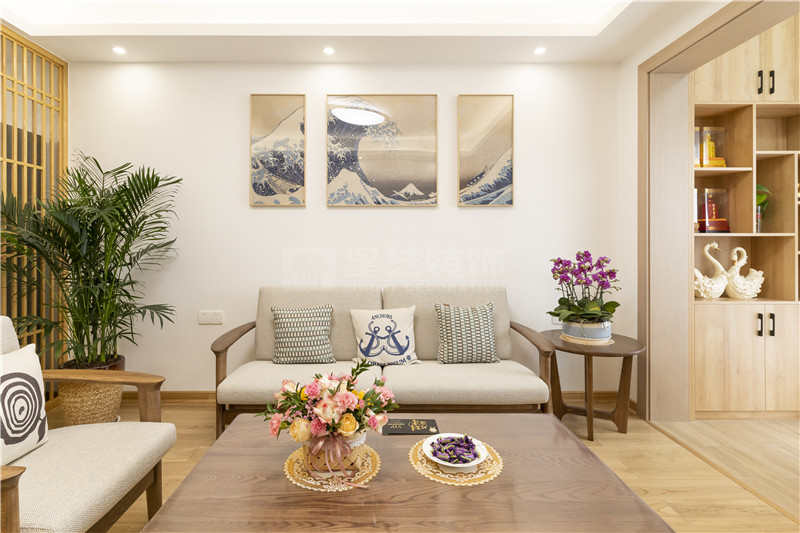 凱業(yè)花園100平客廳裝修實景圖