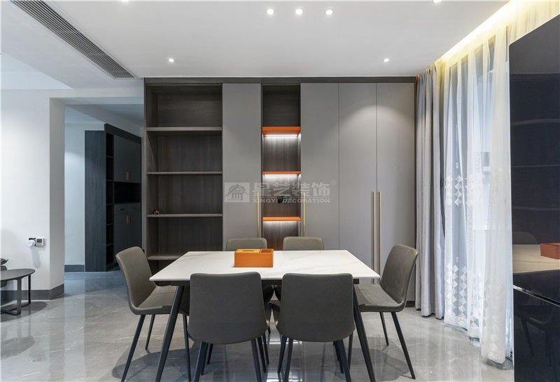 廣源大都會120平餐廳裝修實(shí)景圖