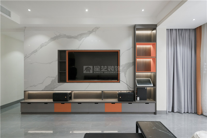 廣源大都會120平客廳裝修實(shí)景圖