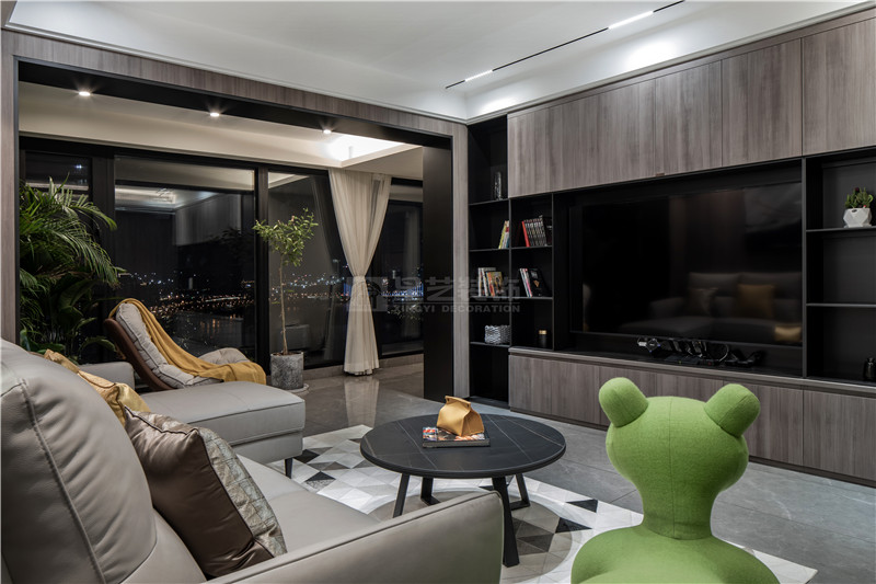 萬(wàn)達(dá)茂140平客廳裝修實(shí)景圖