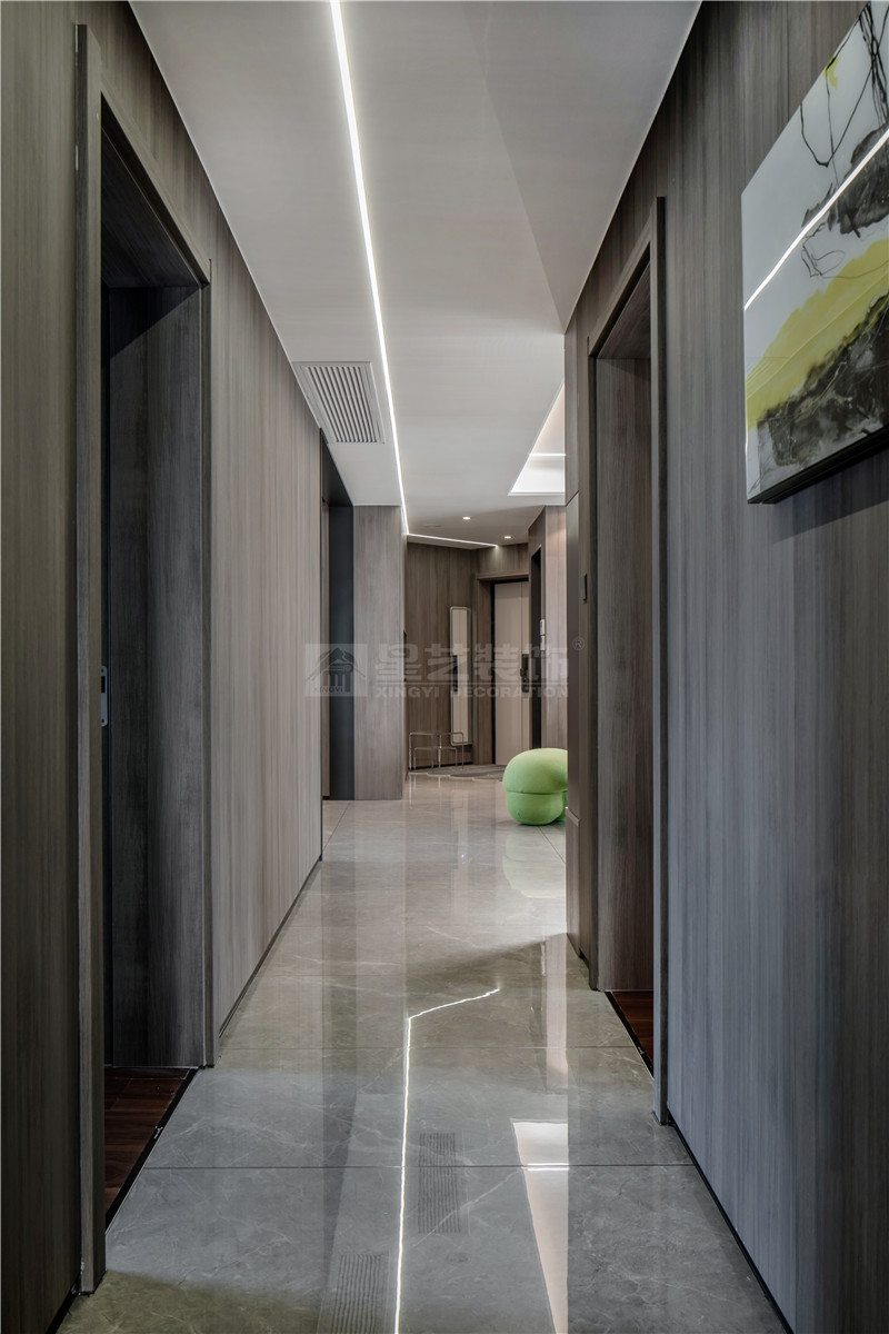 萬(wàn)達(dá)茂140平過(guò)道裝修實(shí)景圖