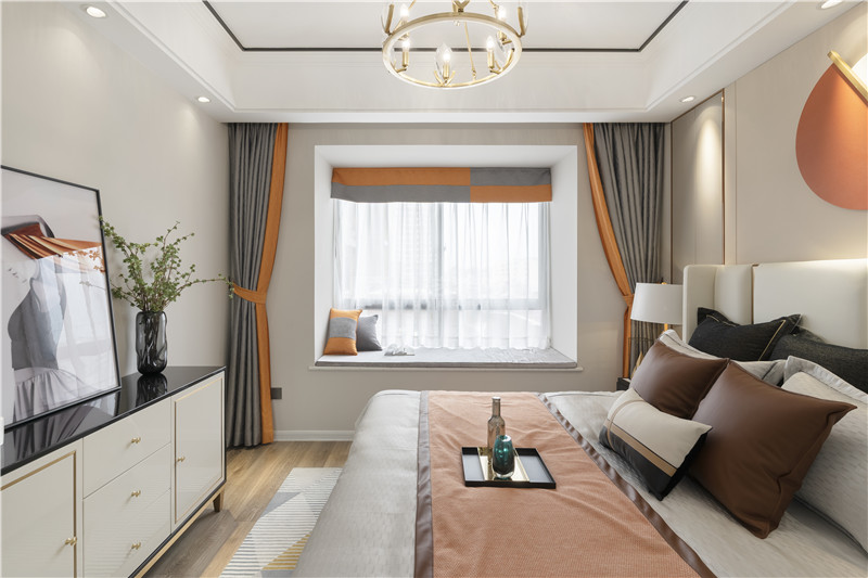 來賓樣板房 126平臥室裝修實景圖