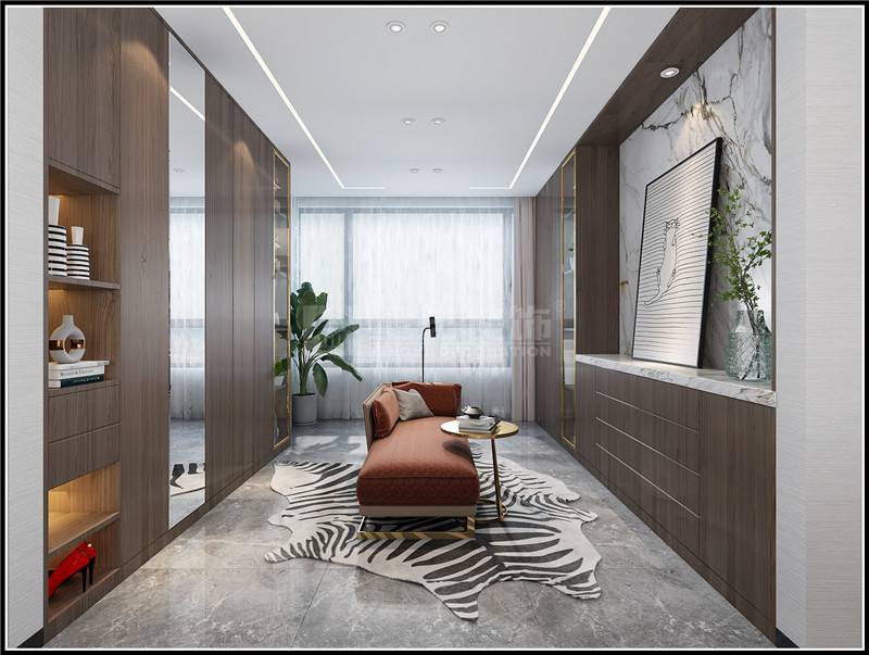 霖峰壹號162平鞋帽間裝修效果圖