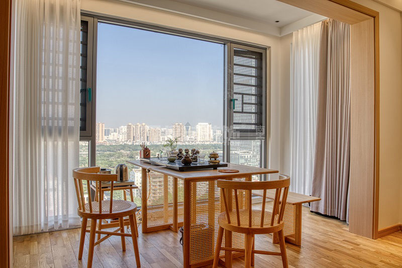 單位房 139平日式風(fēng)格陽臺裝修實景圖