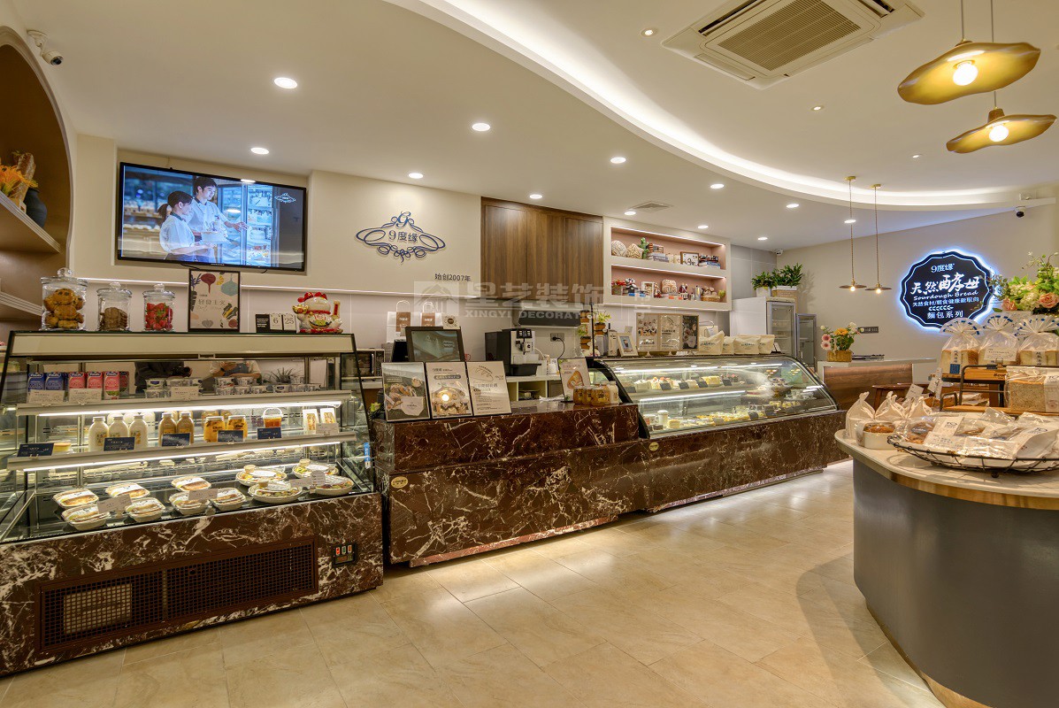 9度緣蛋糕店120平裝修詫寂風(fēng)