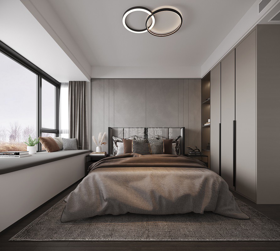 保利喜悅都230平意式輕奢臥室裝修效果圖