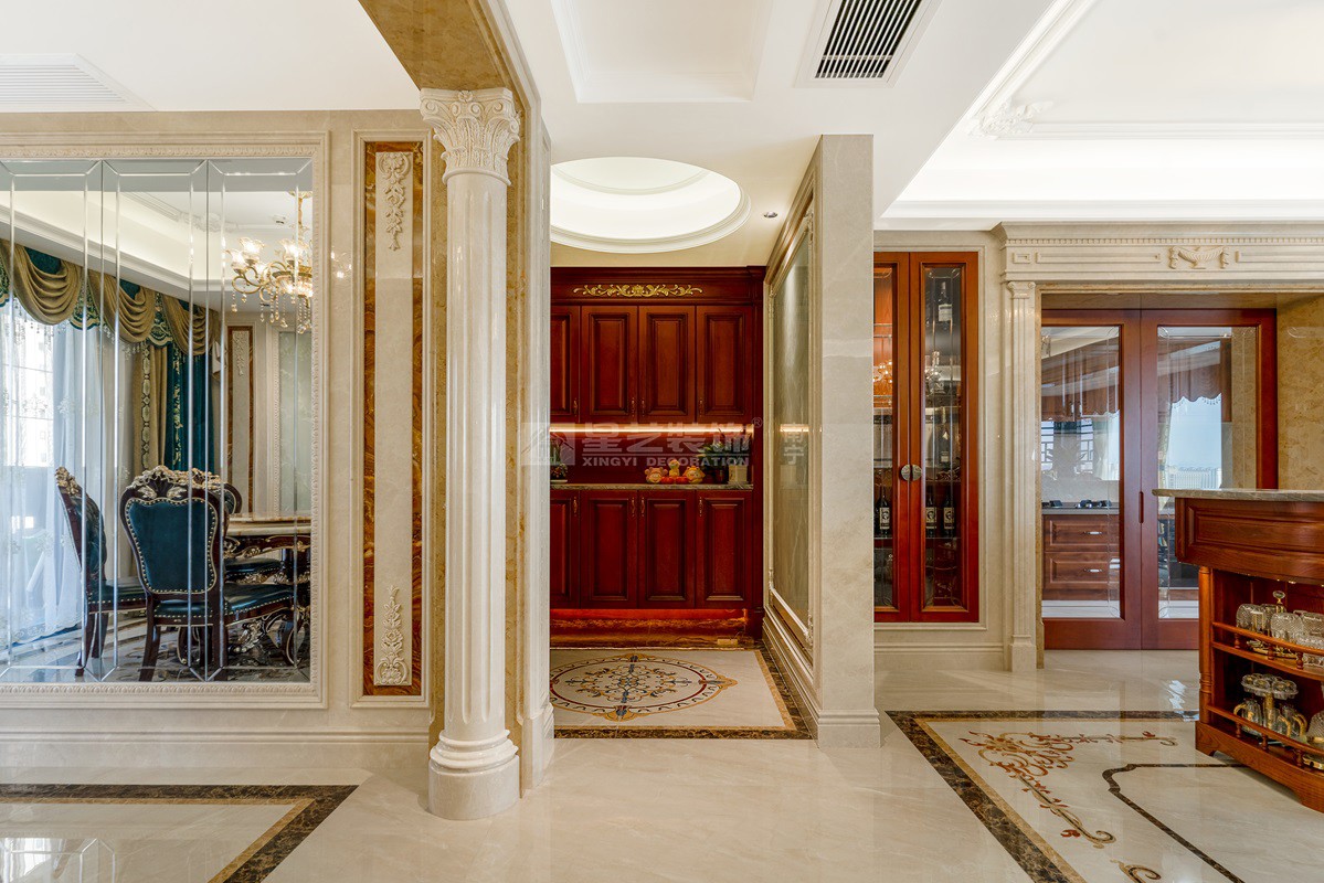 西園悅府223平歐式風格玄關裝修