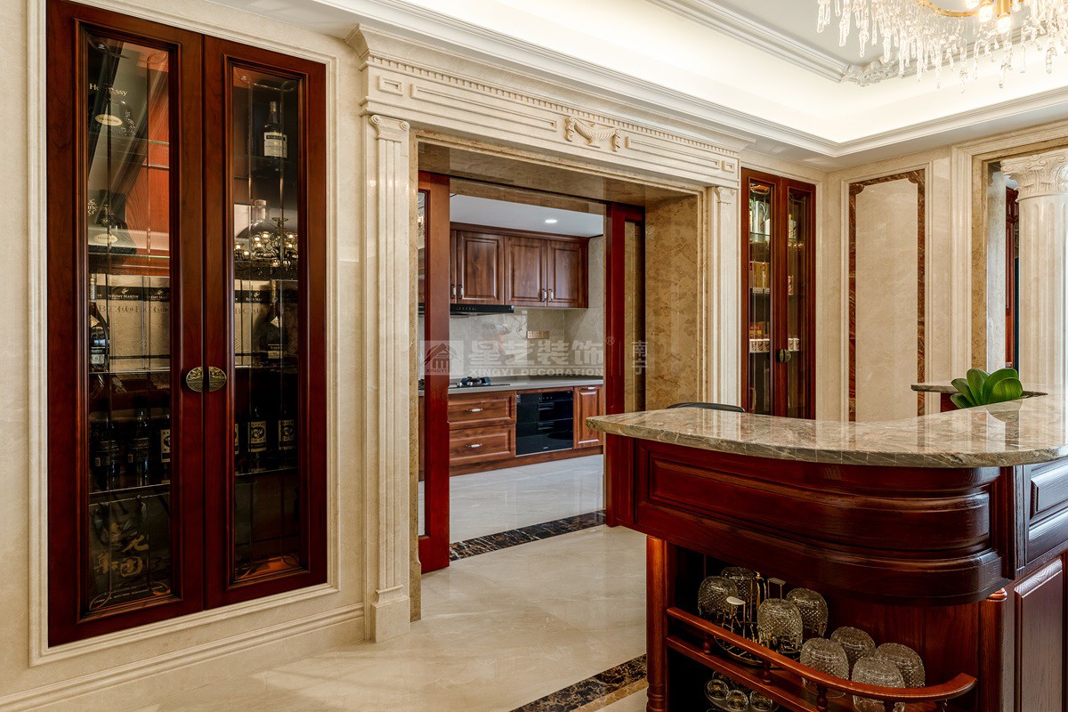 西園悅府223平歐式風格廚房裝修
