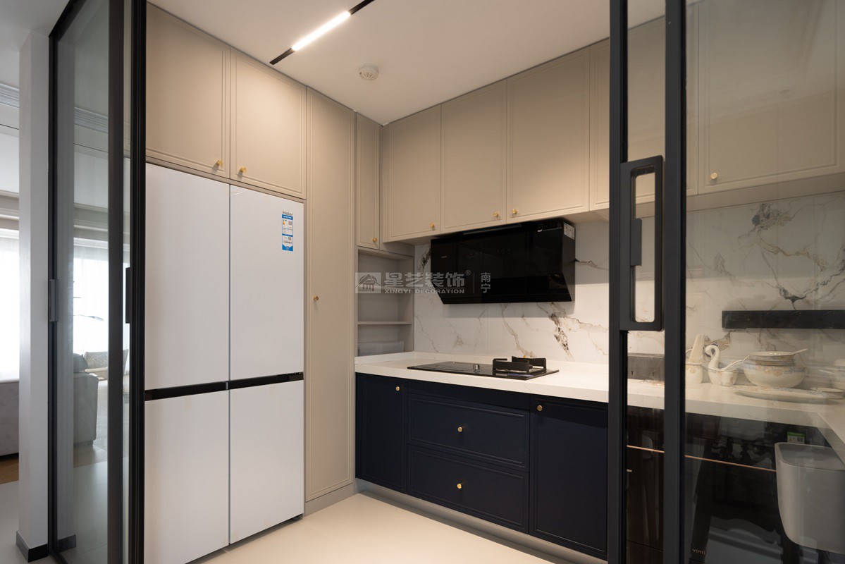 江山璟原270平現(xiàn)代奶油風(fēng)格廚房裝修實景