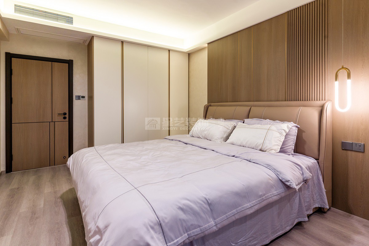 江山御景140平意式極簡(jiǎn)臥室裝修實(shí)景