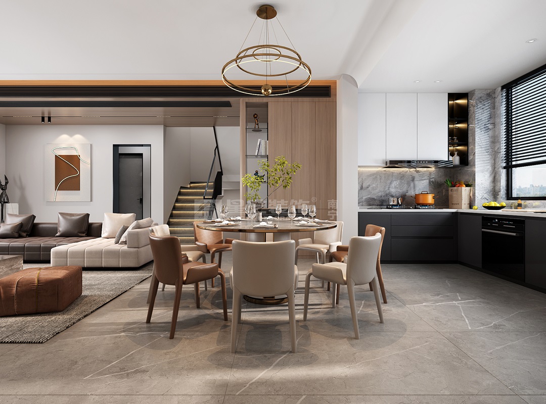 建發(fā)印月350平現(xiàn)代風格餐廳裝修效果圖