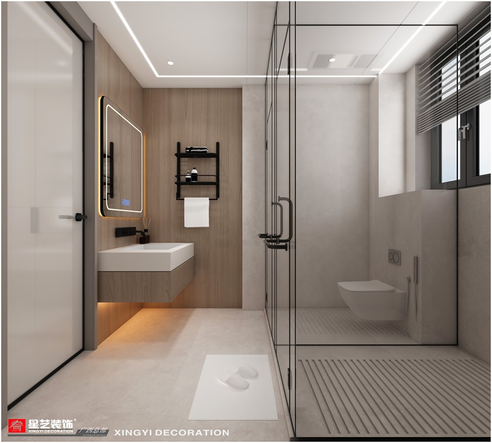 青山府210平現(xiàn)代簡(jiǎn)約次衛(wèi)裝修效果