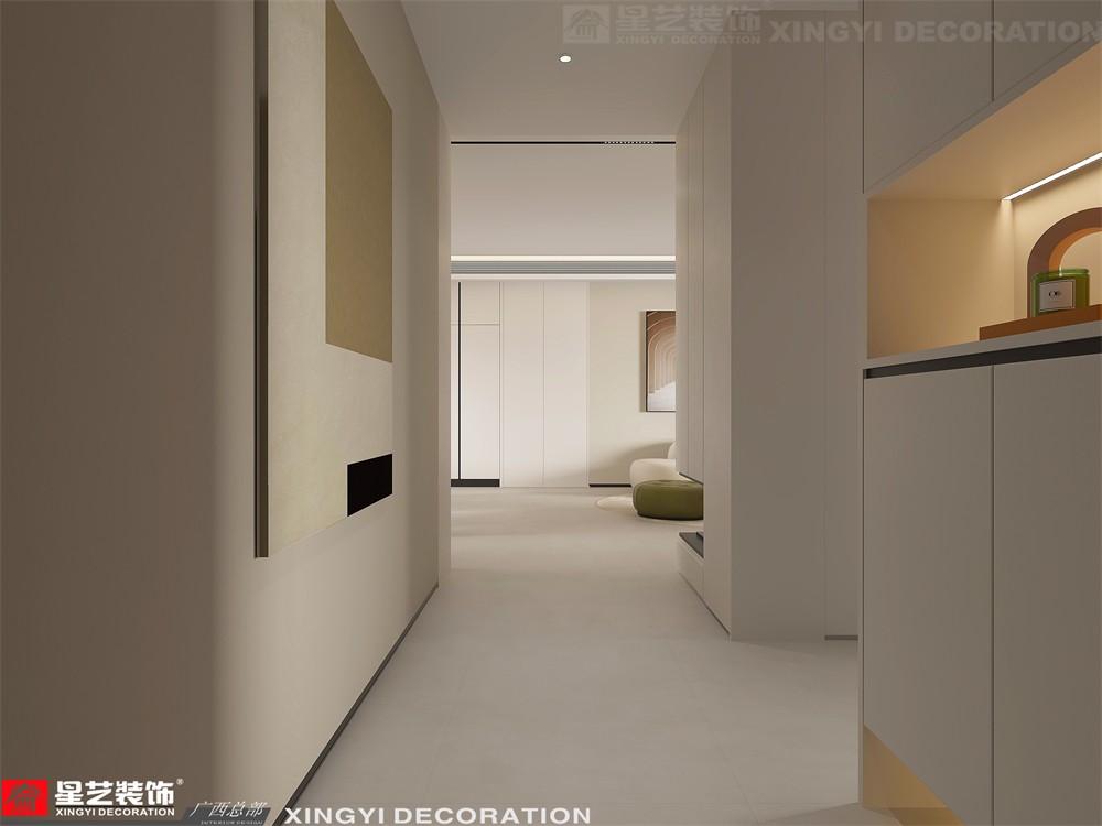 財富廣場150平現(xiàn)代簡約入戶裝修效果