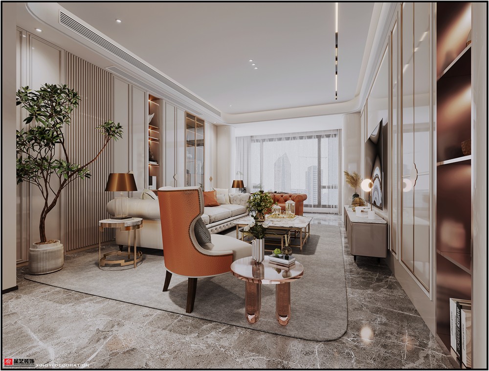 美泉1612現(xiàn)代輕奢230平餐廳裝修效果圖