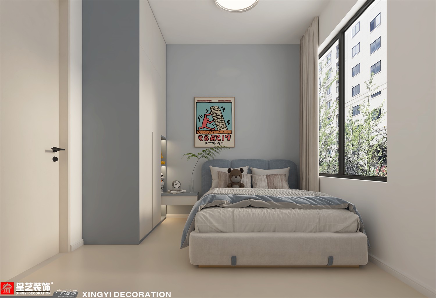 銀光御品126平現(xiàn)代簡(jiǎn)約兒童房裝修效果圖