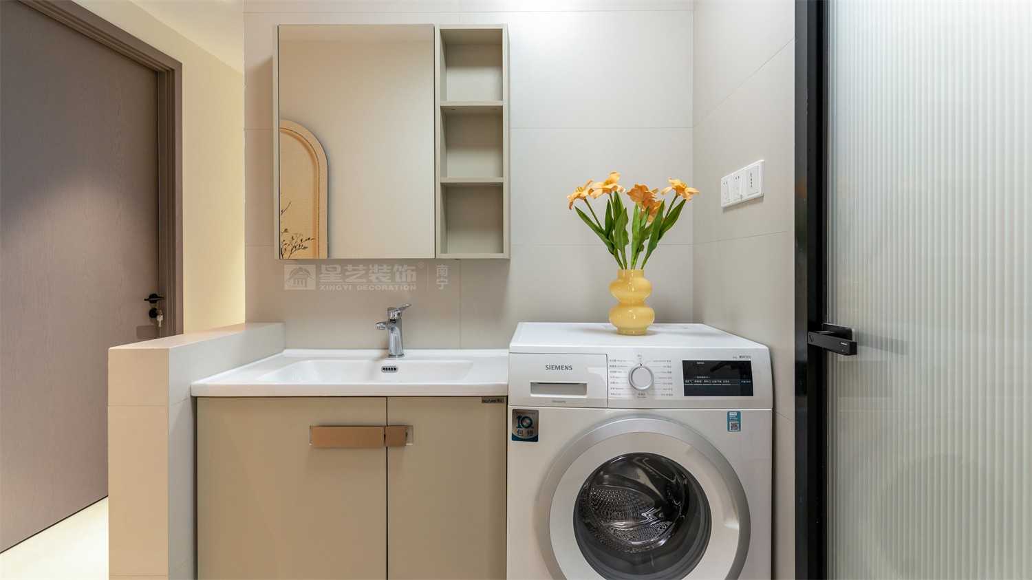 華潤西園悅府118平法式衛(wèi)生間裝修完工實(shí)景圖