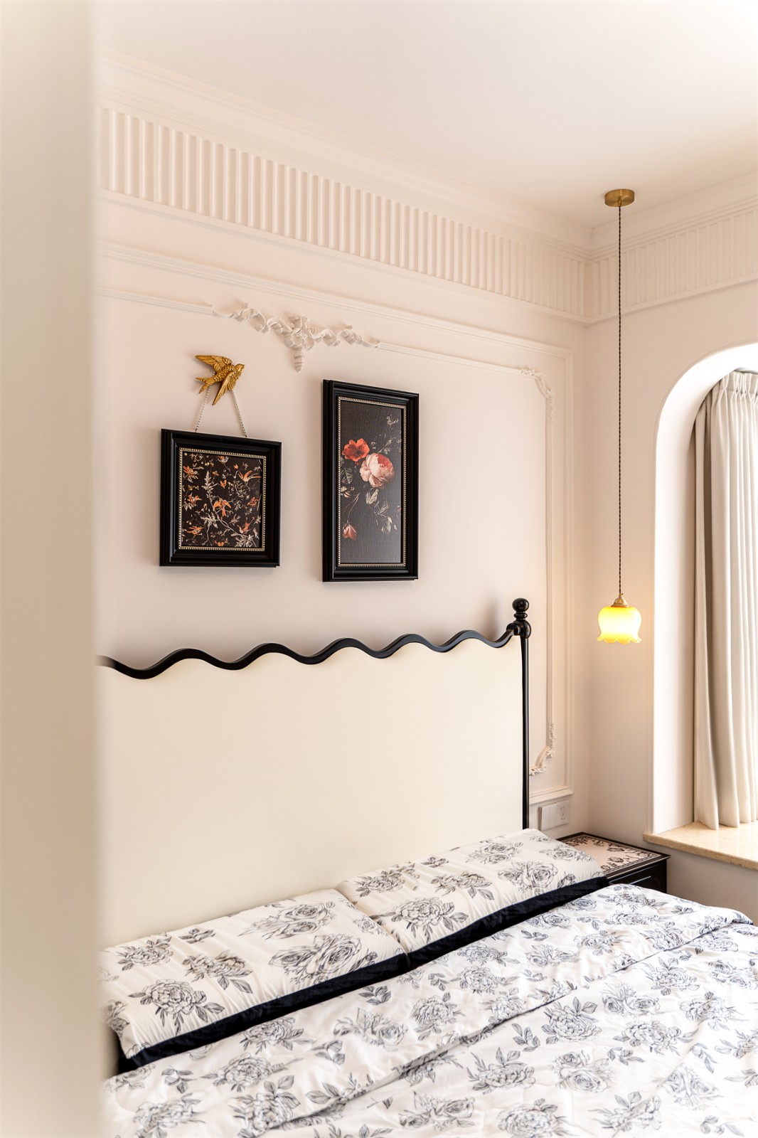 邕熙華府80平法式風(fēng)格臥室裝修完工實景圖