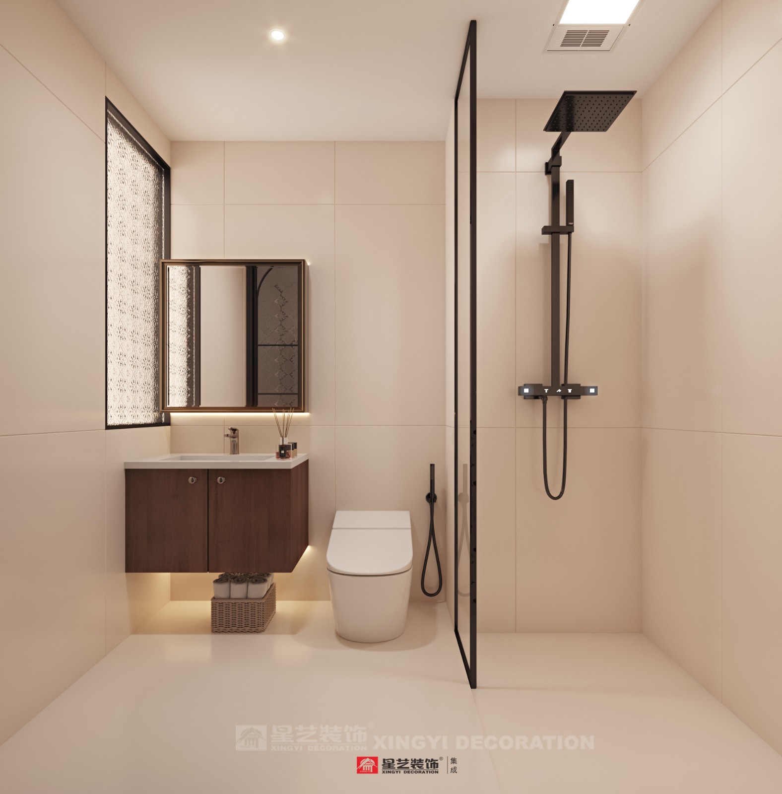 建發(fā)養(yǎng)云180平現代風格衛(wèi)生間裝修效果圖