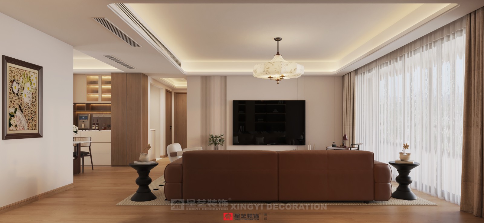 建發(fā)養(yǎng)云180平現代風格餐廳裝修效果圖